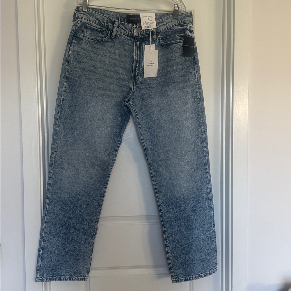 NWT! Lucky Brand Men's Blue Straight Jeans